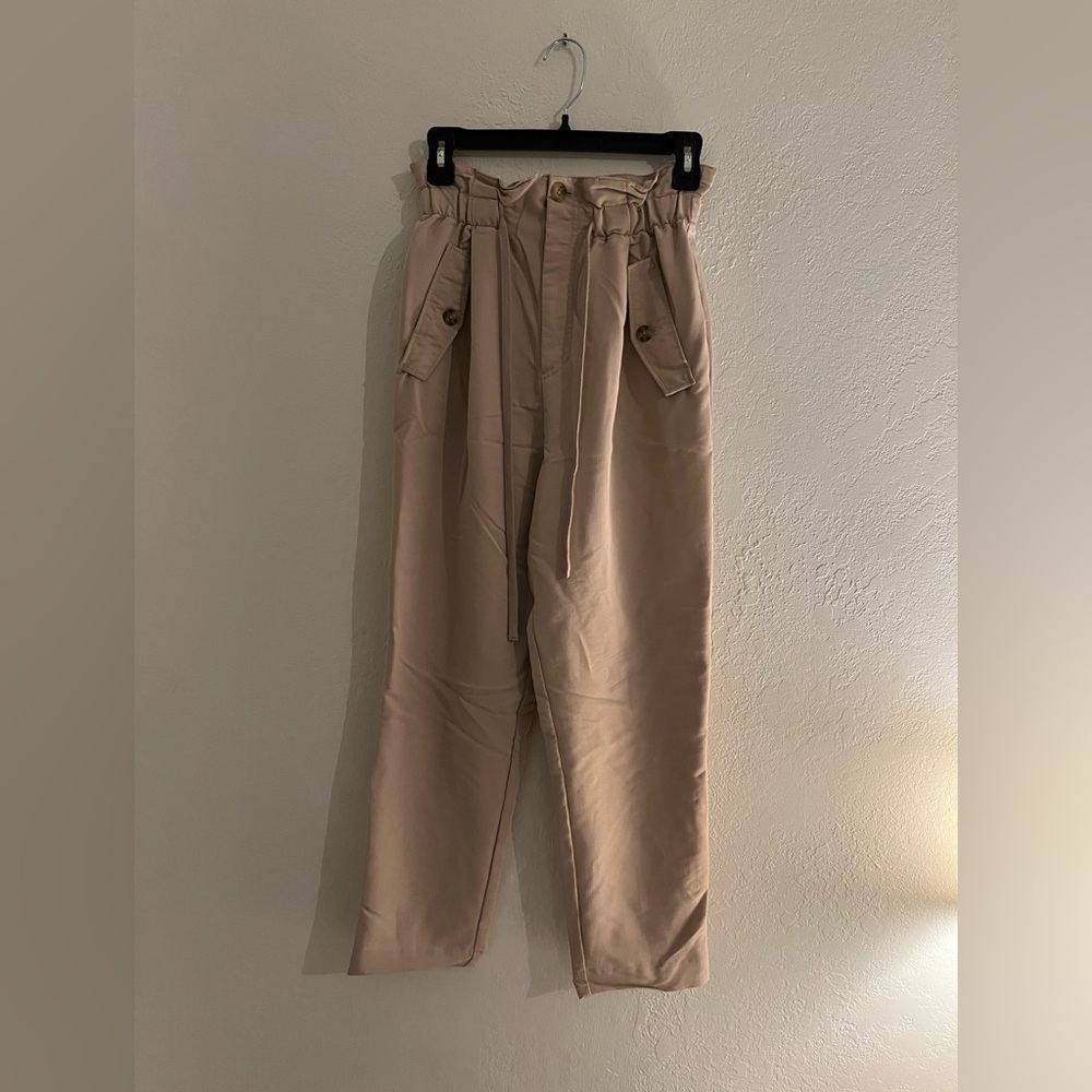 Beige trousers
